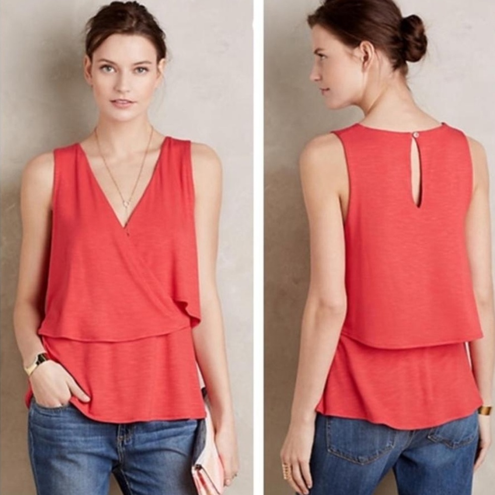 Anthropologie • Deletta Valma Tiered Tank Top